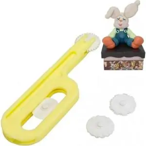 Carretilha Cortador Pasta Americana,biscuit 4discos Bluestar