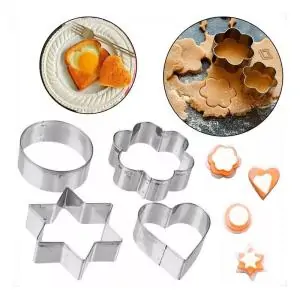 Kit 12 Moldes Cortadores De Massa P/ Biscoito Forma Em Inox