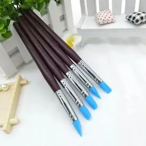 Kit Com 5 Estecas de Silicone Para Modelagem E Artesanato